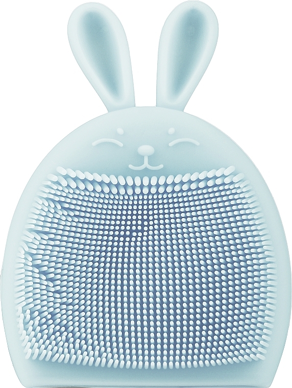 Silikonowa szczotka do mycia twarzy, niebieska - Top Choice — Zdjęcie N1