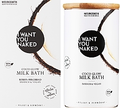 Kosmetyki do kąpieli Coconut Milk & Vitamin E - I Want You Naked Coco Glow Milk Bath — Zdjęcie N2