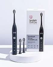 Elektryczna szczoteczka do zębów, szara - Spotlight Oral Care Sonic Toothbrush Graphite Grey — Zdjęcie N2