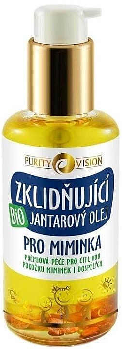 Organiczny kojący olejek bursztynowy dla niemowląt - Purity Vision Bio Organic Soothing Amber Oil For Babies — Zdjęcie N1