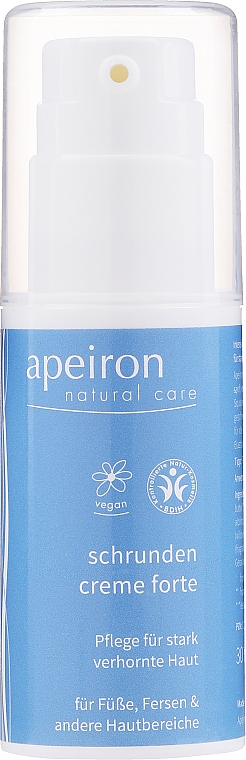 Odbudowujący krem do stóp do zrogowaciałej skóry - Apeiron Natural Care — Zdjęcie N1