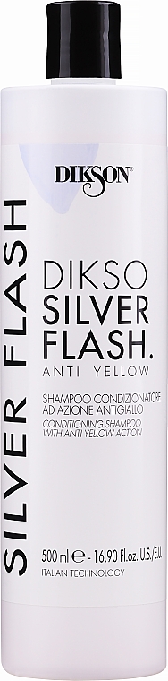 Neutralizator żółtych tonów włosów - Dikson Tec Silver Flash Shampooing — Zdjęcie N1