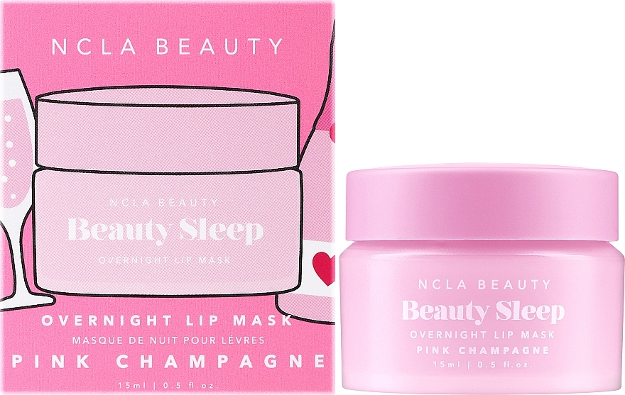 Maska do ust na noc - NCLA Beauty Beauty Sleep Overnight Lip Mask Pink Champagne — Zdjęcie N2