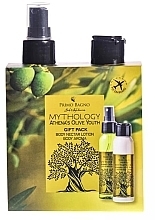 Zestaw - Primo Bagno Mythology Athena's Olive Youth Gift Pack (b/cr/100 ml + essence/100 ml) — Zdjęcie N1