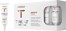 Kup Wzmacniająca ampułka do włosów zniszczonych, łamliwych i delikatnych - Montibello Treat NaturTech Keratin Force Power