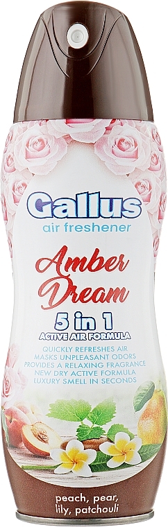 Odświeżacz powietrza 5 w 1 Amber Dream - Gallus Air Freshener Amber Dream — Zdjęcie N1