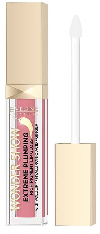 Błyszczyk do ust - Eveline Cosmetics Wonder Show Extreme Plumping Rich Pigment Lip Gloss — Zdjęcie N1