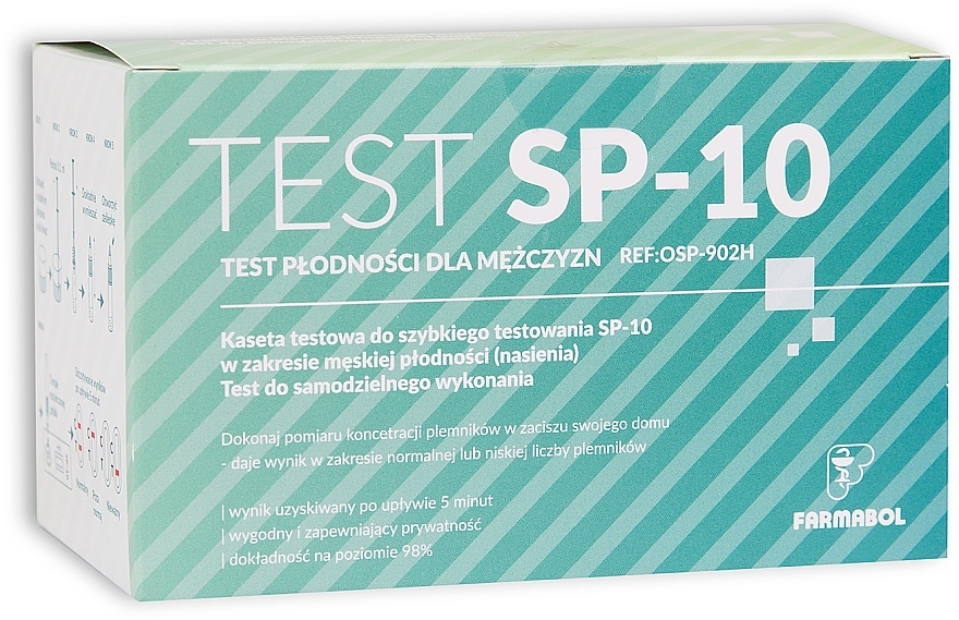 Test płodności dla mężczyzn - Farmabol Test SP-10 — Zdjęcie N1