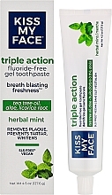 Pasta do zębów Potrójne działanie - Kiss My Face Triple Action Toothpaste — Zdjęcie N2