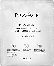 Kup Rewitalizująca maseczka kojąca w płachcie do twarzy - Avon ProCeuticals Niacinamide & Cica Bio-Cellulose Sheet Mask