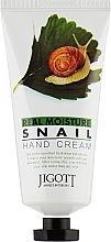 Kup Nawilżający krem do rąk z ekstraktem ze śluzu ślimaka - Jigott Real Moisture Snail Hand Cream