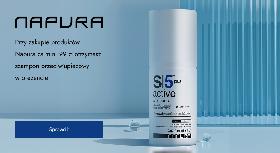 Przy zakupie produktów Napura za min. 99 zł otrzymasz szampon przeciwłupieżowy w prezencie.