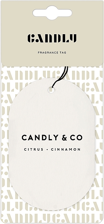 Zawieszka zapachowa - Candly & Co No.3 Candle Cytrusy/Cynamon — Zdjęcie N1