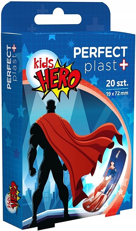 Plastry dla dzieci 19 x 72 mm - Perfect Plast Kids Hero — Zdjęcie N1