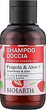 Szampon-żel pod prysznic Truskawka i aloes - Bioearth Family Strawberry & Aloe Shampoo Shower Gel — Zdjęcie N1