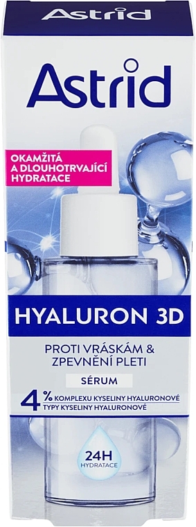 Serum przeciwzmarszczkowe i ujędrniające skórę - Astrid Hyaluron 3D Serum — Zdjęcie N2