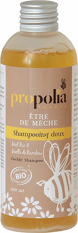 Łagodny szampon do włosów - Propolia Organic Honey & Bamboo Gentle Shampoo — Zdjęcie N1