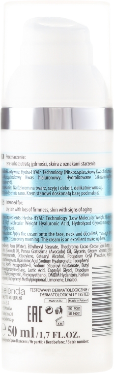 Hialuronowy krem do twarzy - Bielenda Professional Hydra-Hyal Injection Hyaluronic Face Cream — Zdjęcie N2