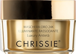 Rozjaśniająca i ujędrniająca maseczka do twarzy - Chrissie 24K Gold Mask Illuminating And Firming — Zdjęcie N1