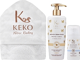 Zestaw - Keko New Baby (towel/1pc + cr soap/500ml + b/balm/100ml) — Zdjęcie N2