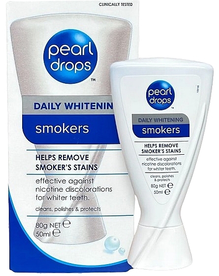 Pasta wybielająca do zębów dla palaczy - Pearl Drops Smokers Stain Removing Daily Whitening Teeth Polish Paste — Zdjęcie N1