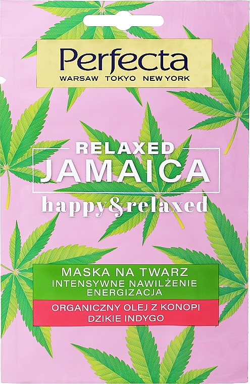 Intensywnie nawilżająca maska do twarzy - Perfecta Relaxed Jamaica Happy & Relaxed Mask — Zdjęcie N1