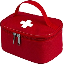 Apteczka pierwszej pomocy, czerwona, 20x14x10 cm - MAKEUP First Aid Kit Bag L — Zdjęcie N3