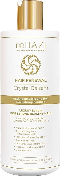Odbudowujący balsam do włosów - Dr.Hazi Renewal Crystal Hair Balsam — Zdjęcie N1