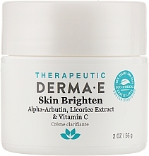 Kup Rozświetlający krem ​​do twarzy z cynkiem - Derma E Therapeutic Topicals Skin Lighten Cream