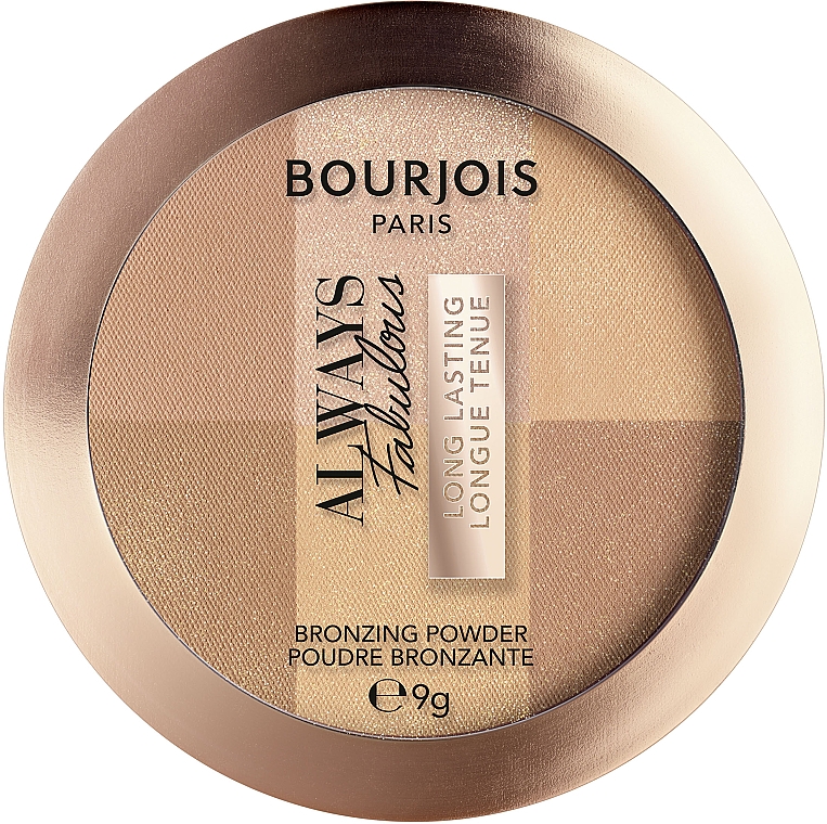 Uniwersalny rozświetlający bronzer do twarzy - Bourjois Always Fabulous Bronzer — Zdjęcie N1