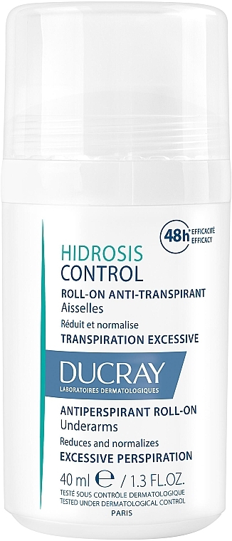 Antyperspirant w kulce do skóry pod pachami - Ducray Hidrosis Control Roll-On Anti-Transpirant