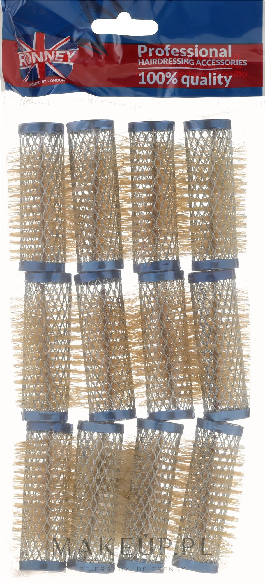 Wałki 21/63 mm, niebieskie - Ronney Professional Wire Curlers — Zdjęcie 12 szt.