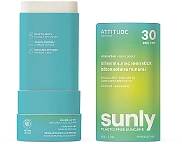 Kup Sztyft przeciwsłoneczny - Attitude Sunly Sunscreen Stick Unscented SPF30