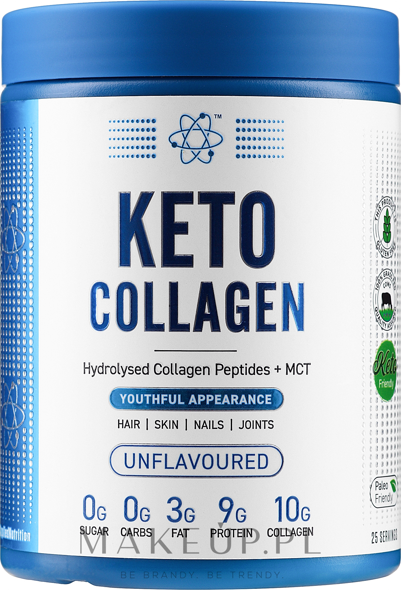 Suplement diety Peptydy kolagenowe - Applied Nutrition Keto Collagen Unflavoured — Zdjęcie 325 g