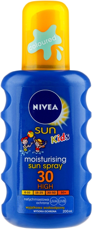 Nawilżający spray ochronny na słońce dla dzieci SPF 30 - Nivea Sun Kids Protect And Play Spray — фото N1