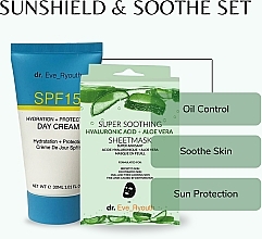 Zestaw - Dr. Eve_Ryouth Sunshield & Soothe Set (cr/30 ml + mask/3x36 g) — Zdjęcie N2