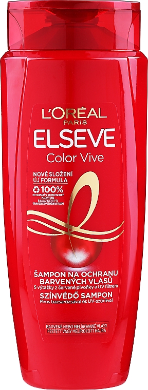 Ochronny szampon do włosów farbowanych - L'Oreal Paris Elseve Shampoo Color Vive — Zdjęcie N1