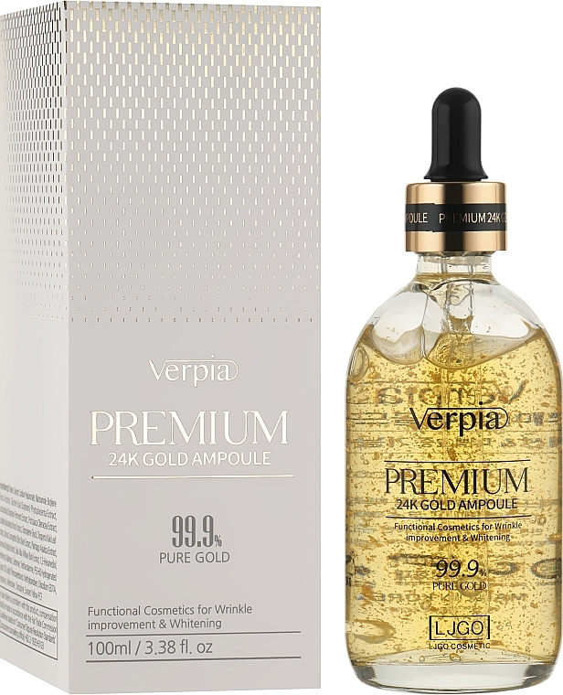 Ampułkowe serum przeciwstarzeniowe ze złotem - Verpia Premium 24K Gold Ampoule