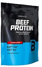 Izolat białka wołowego z L-argininą Truskawka - BioTechUSA Beef Protein Strawberry Drink Powder — Zdjęcie N1