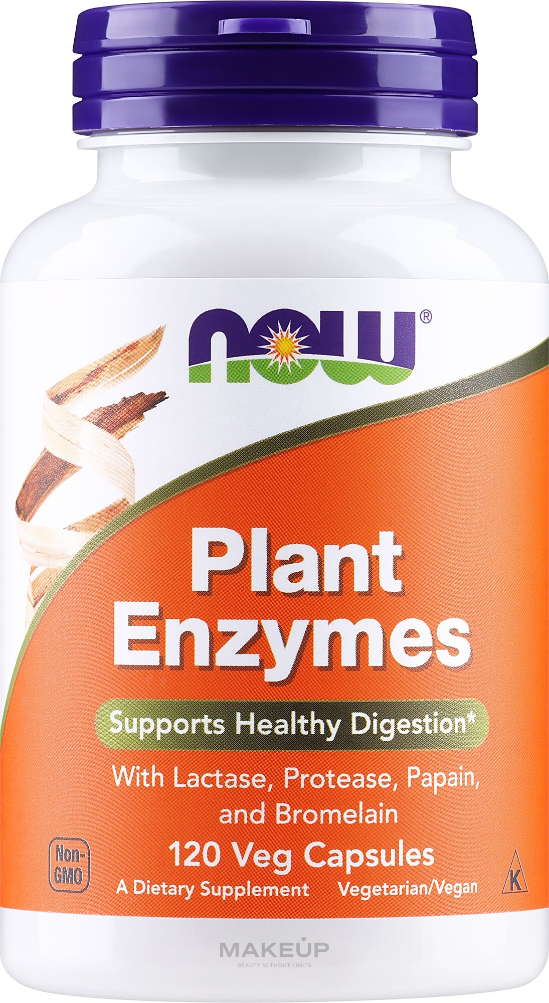Suplement diety z mieszanką enzymów roślinnych - Now Foods Plant Enzymes — Zdjęcie 120 szt.