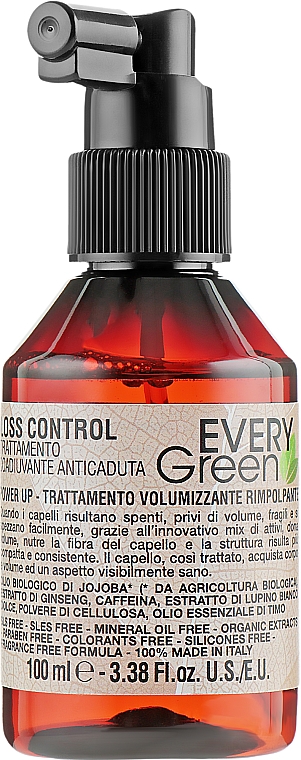 Balsam przeciw wypadaniu włosów - EveryGreen Loss Control Power Up Treatment — Zdjęcie N2