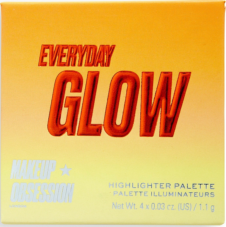 Paleta rozświetlaczy do twarzy - Makeup Obsession Glow Crush Palette — Zdjęcie N1