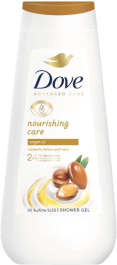 Odżywczy żel pod prysznic - Dove Nourishing Care & Oil Moroccan Argan Oil — Zdjęcie 225 ml