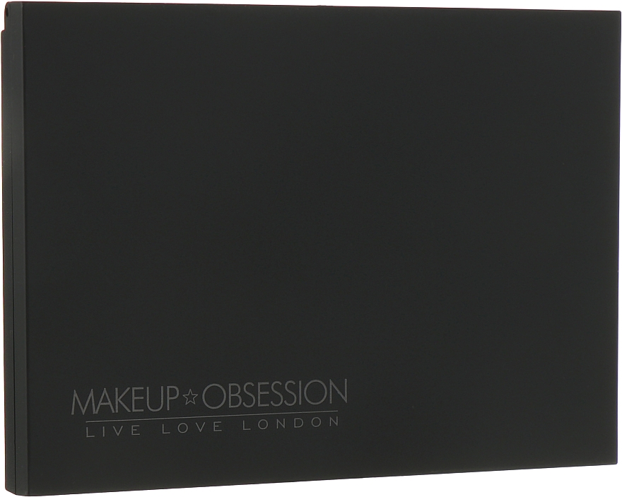 Czarna kasetka na kosmetyki do makijażu - Makeup Obsession Palette Medium Luxe Matte Black — Zdjęcie N1