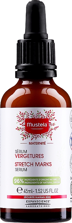 Bezzapachowe serum na rozstępy - Mustela Maternité Stretch Marks Serum Fragrance-Free — Zdjęcie N2