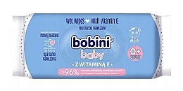 Kup Nawilżane chusteczki dla niemowląt z witaminą E, 60 szt. - Bobini