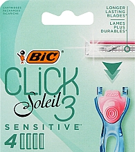 Kup Wymienne wkłady do maszynki do golenia, 4 szt. - Bic Click 3 Soleil Sensitive