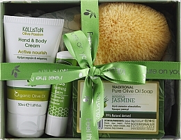 Kup Zestaw, opcja 9 - Kalliston Gift Box (soap/100g + cr/50ml + lip/balm/5.2g + sponge/1pc)