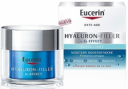 Przeciwzmarszczkowy krem ​​do twarzy na noc - Eucerin Hyaluron-Filler x3 Effect Moisture Booster Night — Zdjęcie N1