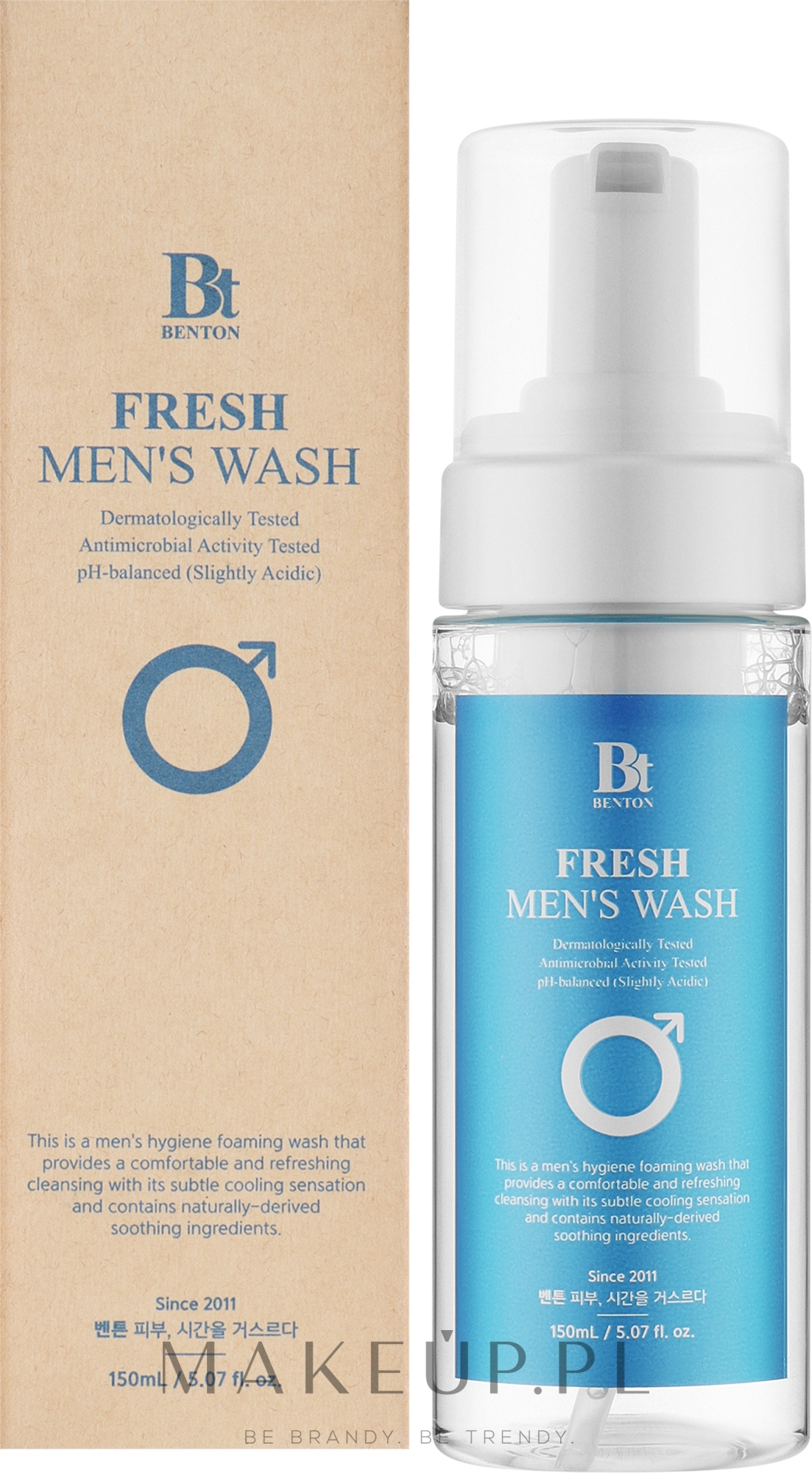 Pianka do higieny intymnej dla mężczyzn - Benton Fresh Men's Wash — Zdjęcie 150 ml